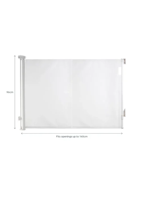 Dreambaby White Retractable Mesh Roller Gate