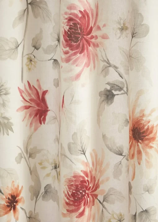 Dreams & Drapes Curtains Nadia Red Eyelet Curtains