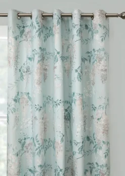 Dreams & Drapes Curtains Wisteria Blue Eyelet Curtains