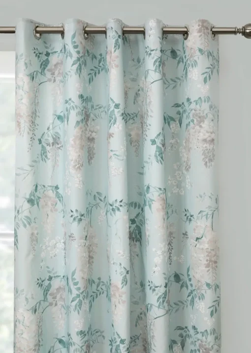 Dreams & Drapes Curtains Wisteria Blue Eyelet Curtains