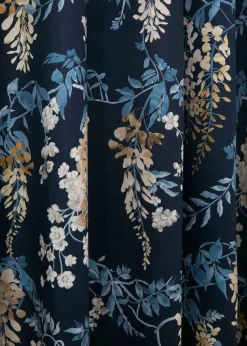 Dreams & Drapes Curtains Wisteria Navy Eyelet Curtains