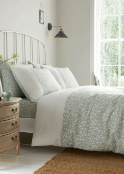 Dreams & Drapes Decorative Tess Green Duvet Cover Set