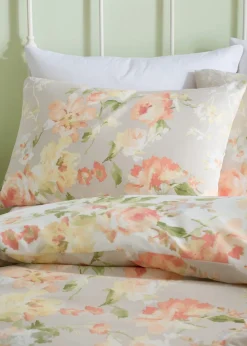 Dreams & Drapes Design Flourette Reversible Natural Duvet Cover Set