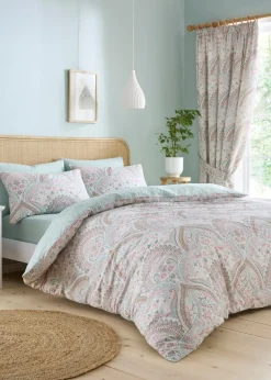 Dreams & Drapes Design Palais Reversible Green Duvet Cover Set