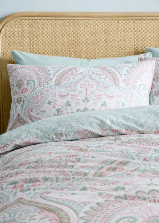 Dreams & Drapes Design Palais Reversible Green Duvet Cover Set