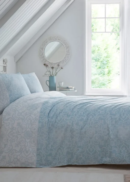 Dreams & Drapes Design Frampton Reversible Blue Duvet Cover Set