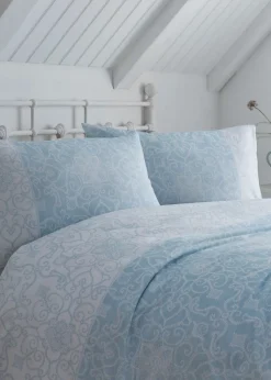 Dreams & Drapes Design Frampton Reversible Blue Duvet Cover Set