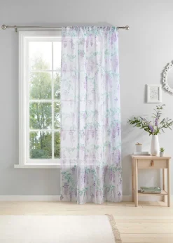Dreams & Drapes Design Wisteria Lilac Voile Panel