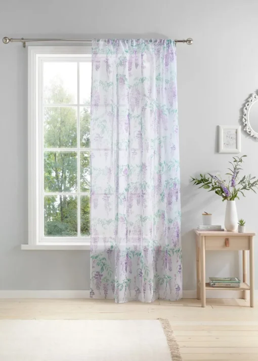 Dreams & Drapes Design Wisteria Lilac Voile Panel