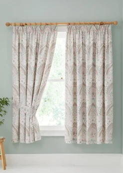 Dreams & Drapes Design Palais Lined Green Pencil Pleat Curtains