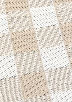Dreams & Drapes Design Gingham Natural Outdoor Rug