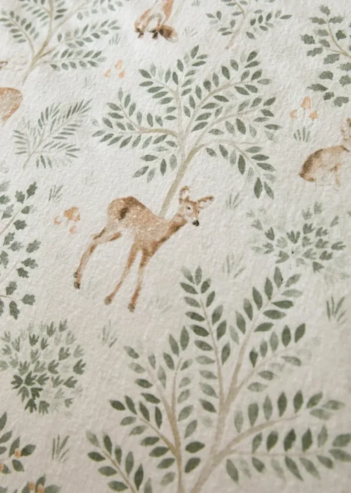 Dreams & Drapes Lodge Forest Animals Christmas Natural Duvet Cover Set