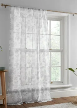 Dreams & Drapes Marinelli Grey Voile Panel