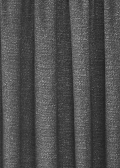 Dreams & Drapes Pembrey Brushed Cotton Grey Pencil Pleat Curtains With Tie-Backs