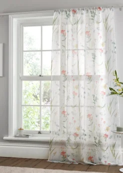 Dreams & Drapes Spring Glade White Voile Panel