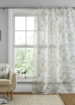 Dreams & Drapes Tiverton Green Voile Panel