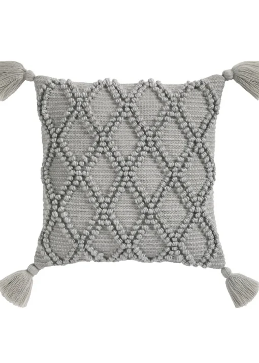 Drift Home Alda Outdoor Tasselled Grey Filled Cushion