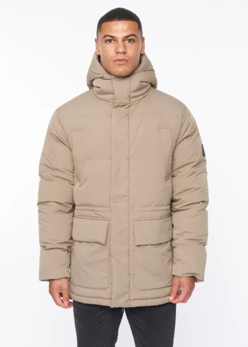 Duck & Cover Beige Fletchley Puffer Jacket