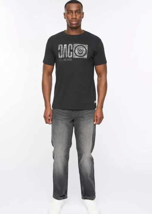 Duck & Cover Black Hexocamo T-Shirt