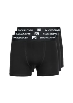 Duck & Cover Black Villani Boxers (3 Pack)