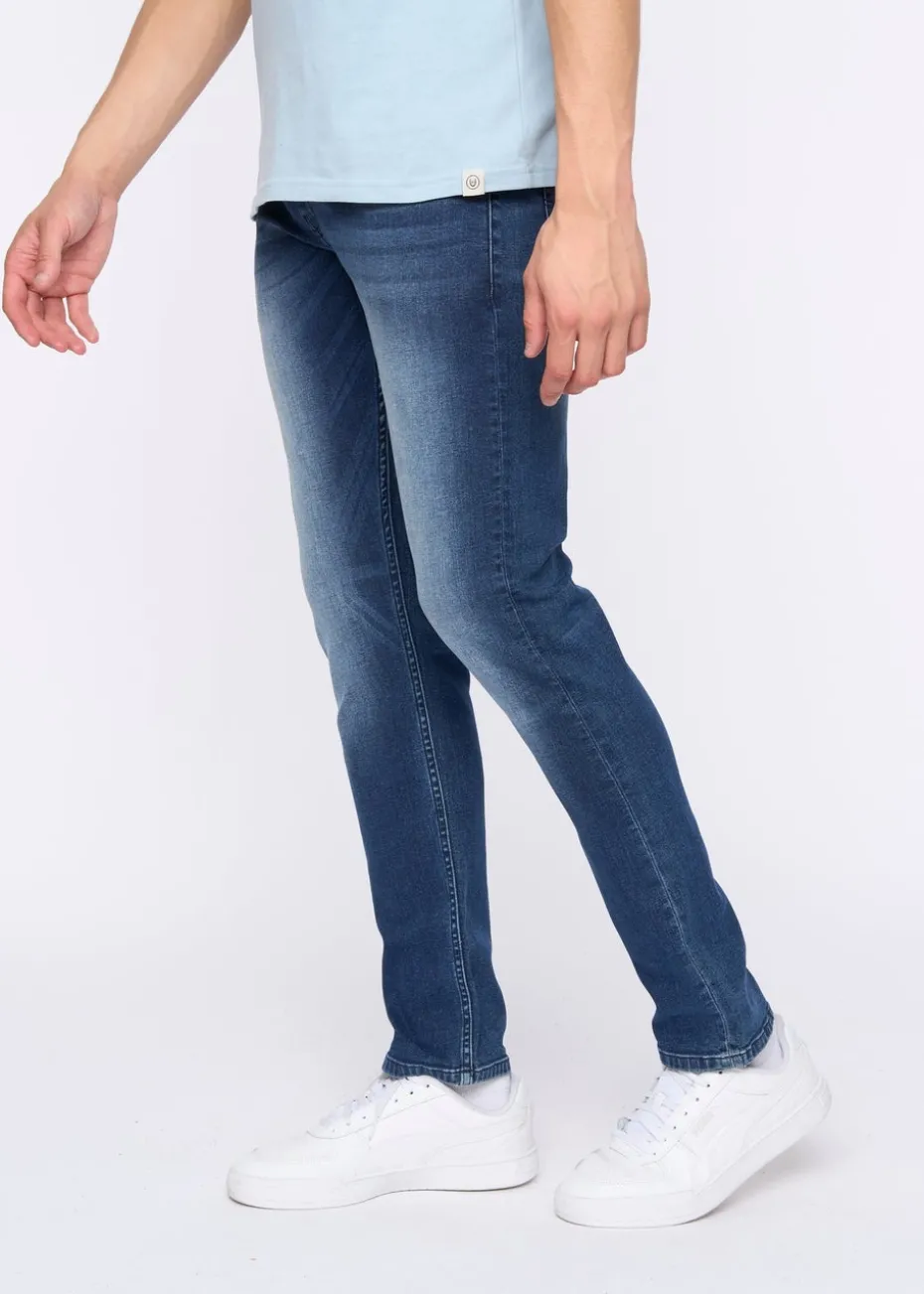 Duck & Cover Dark Blue Wash Maylead Slim Fit Jeans