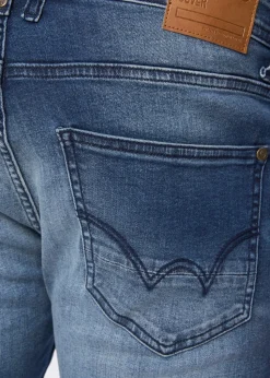 Duck & Cover Dark Blue Wash Maylead Slim Fit Jeans