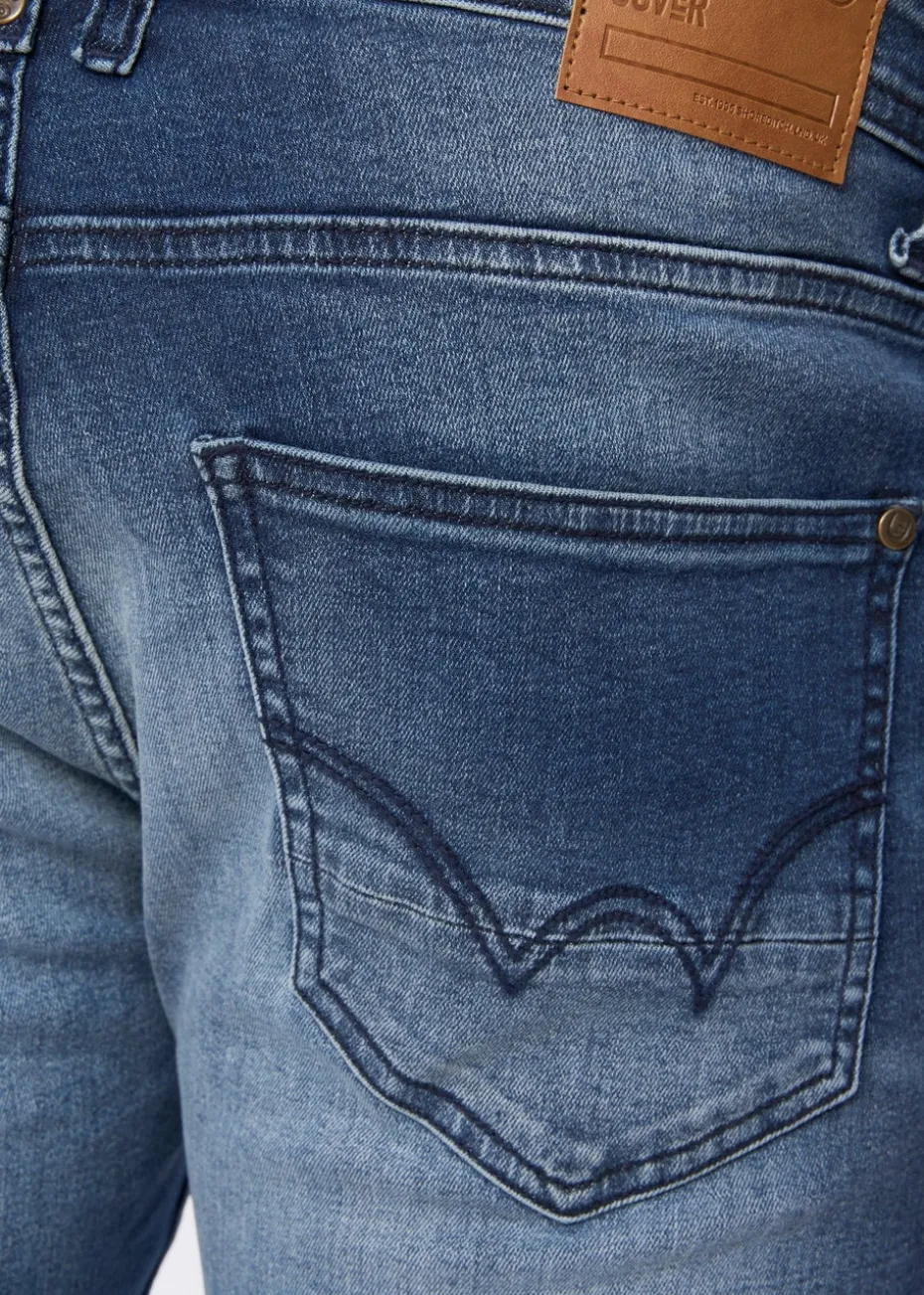 Duck & Cover Dark Blue Wash Maylead Slim Fit Jeans