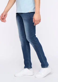 Duck & Cover Dark Blue Wash Maylead Slim Fit Jeans