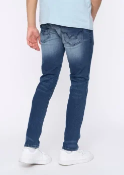 Duck & Cover Dark Blue Wash Maylead Slim Fit Jeans