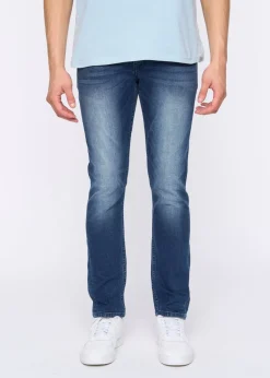 Duck & Cover Dark Blue Wash Maylead Slim Fit Jeans