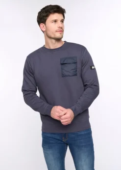 Duck & Cover Dark Navy Trenforth Crew Sweat