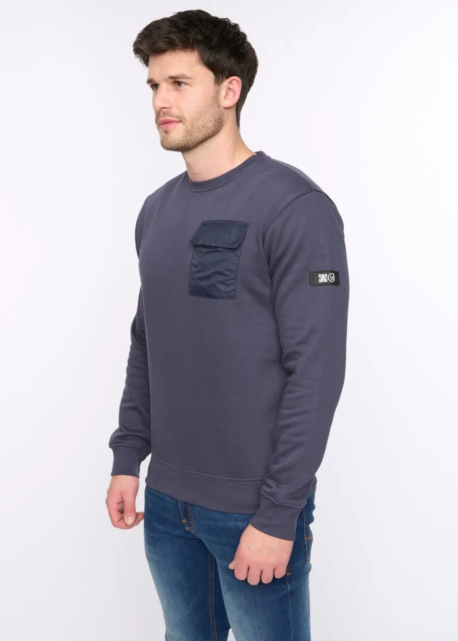Duck & Cover Dark Navy Trenforth Crew Sweat