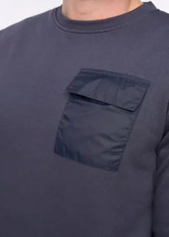 Duck & Cover Dark Navy Trenforth Crew Sweat