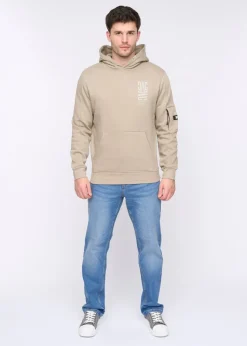 Duck & Cover Light Pebble Tremake Hoodie