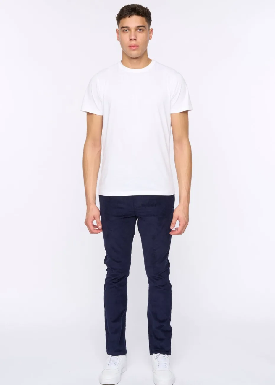 Duck & Cover Navy Cordsome Trousers