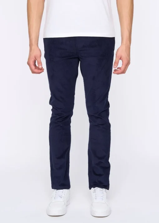 Duck & Cover Navy Cordsome Trousers
