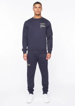 Duck & Cover Navy Jennerkins Crew Sweatshirt