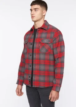 Duck & Cover Red Willington Overshirt