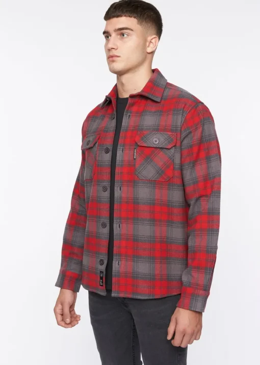 Duck & Cover Red Willington Overshirt