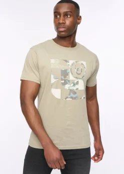 Duck & Cover Sage Camshapes T-Shirt