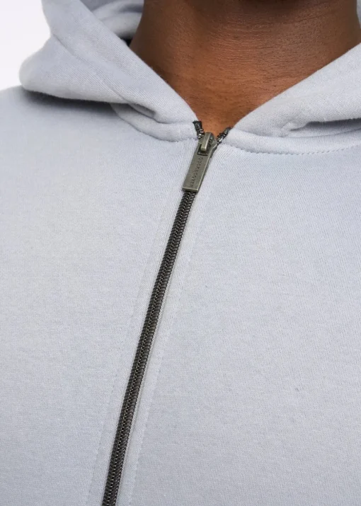 Duck & Cover Steel Blue Chemtars Zip Thru Hoodie