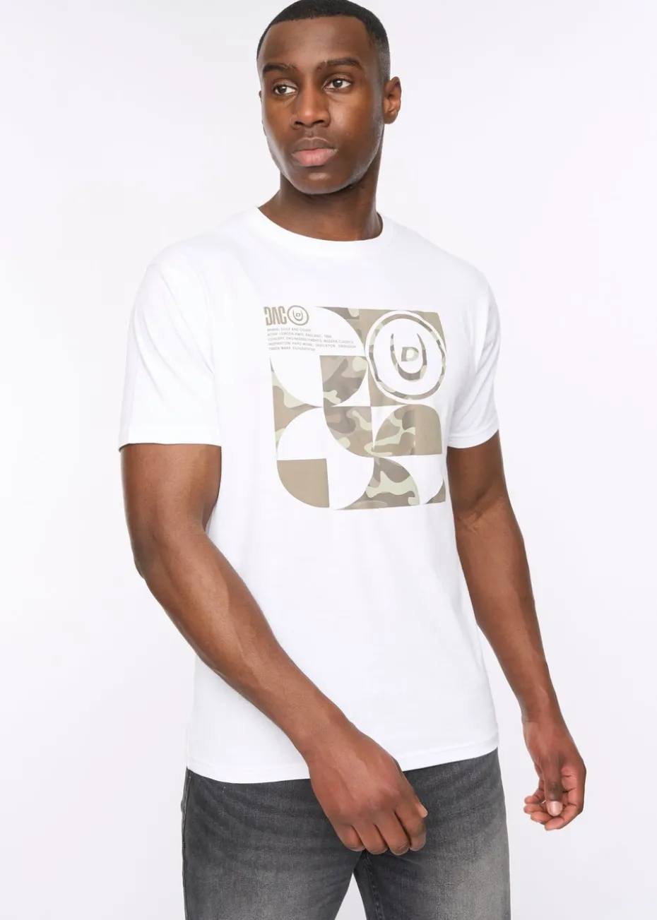 Duck & Cover White Camshapes T-Shirt