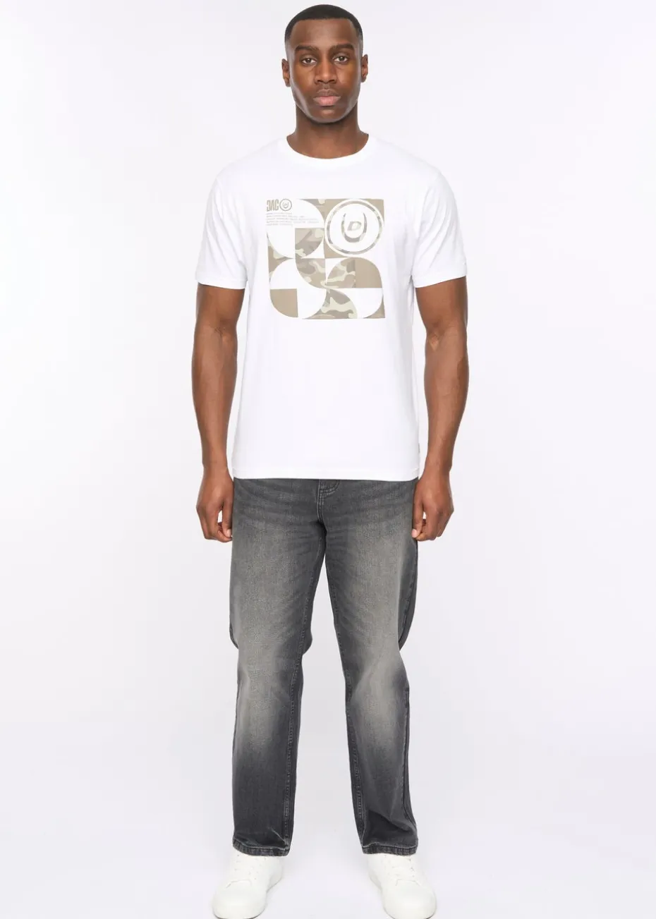 Duck & Cover White Camshapes T-Shirt