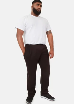Duke Black Albert Rockford Open Hem Kingsize Jogging Bottoms