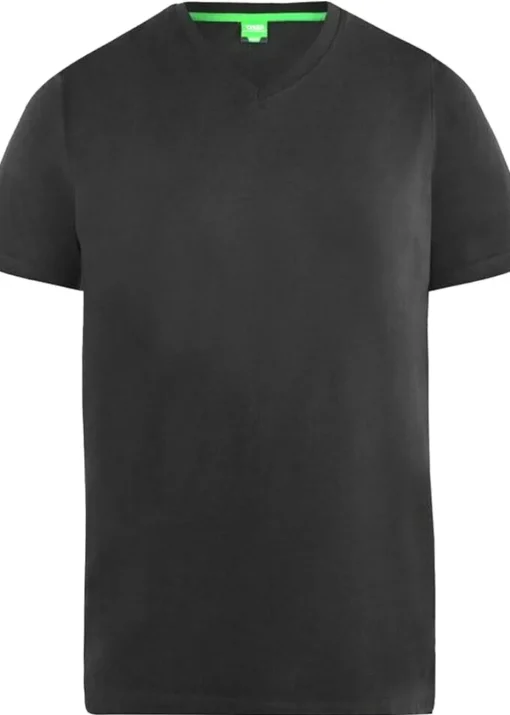 Duke Black Fenton Kingsize T-Shirt (Pack of 2)