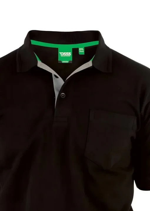 Duke Black Grant Polo Shirt