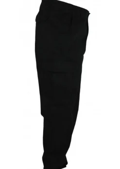 Duke Black Robert Peached Washed Cargo Trousers