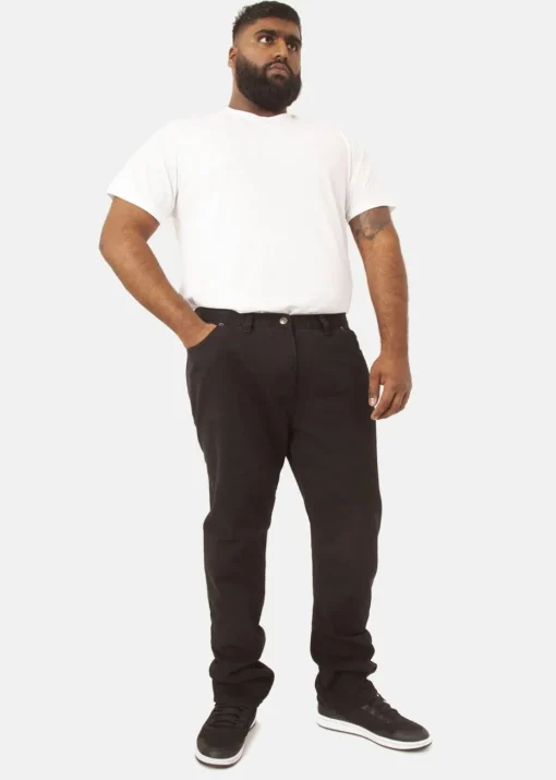 Duke Black Rockford Comfort Kingsize Jeans