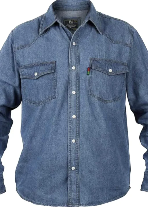 Duke Blue Western Denim Shirt