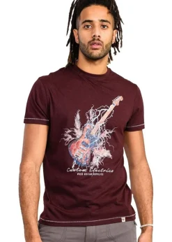 Duke Burgundy Redbourn Lightning Guitar Kingsize T-Shirt